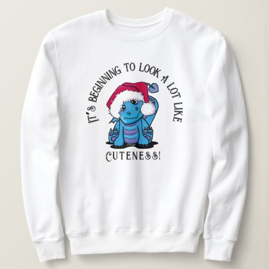 KiniArt Dragon kerstshirt Trui (Design voorkant)