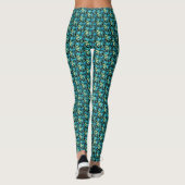 KiniArt Dragonfly Flowers Leggings (Achterkant)