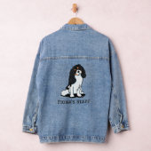 KiniArt driekleurige Cavalier Spaniel Denim Jacket (Hangar)