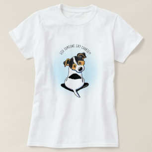 KiniArt driekleurige Jack Russell Terrier T-shirt