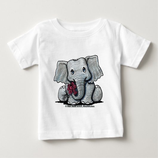 KiniArt Elephant Baby T-Shirt (Voorkant)