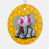 KiniArt Elephant Keramisch Ornament (Links)