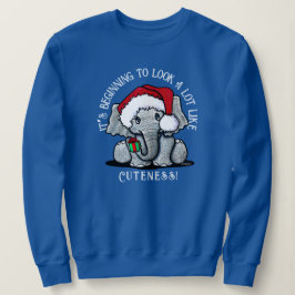 KiniArt Elephant-kerstshirt Trui