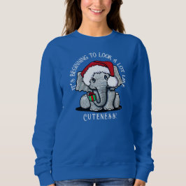 KiniArt Elephant-kerstshirt Trui