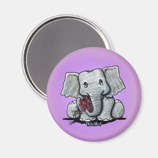 KiniArt Elephant Magnet (Voorkant / Achterkant)