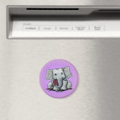 KiniArt Elephant Magnet (Insitu (Vaatwasser))