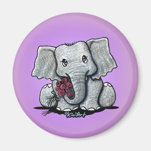 KiniArt Elephant Magnet (Voorkant)