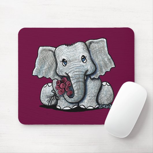 KiniArt Elephant Mousepad Muismat (Met muis)