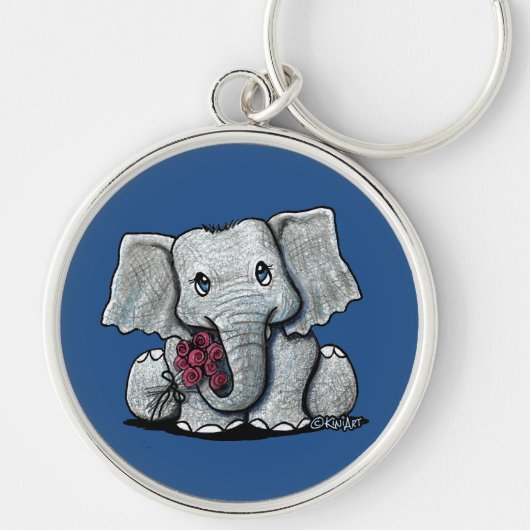 KiniArt Elephant Sleutelhanger (Voorkant)
