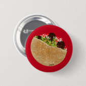 KiniArt Falafel Sandwich-Button Ronde Button 5,7 Cm (Voorkant /achterkant)