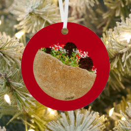 KiniArt Falafel Sandwich Metalen Ornament
