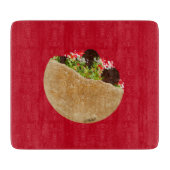 KiniArt Falafel Sandwich Snijplank (Voorkant)