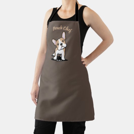 KiniArt Fawn Frenchie All-Over Print Apron Schort (Insitu)