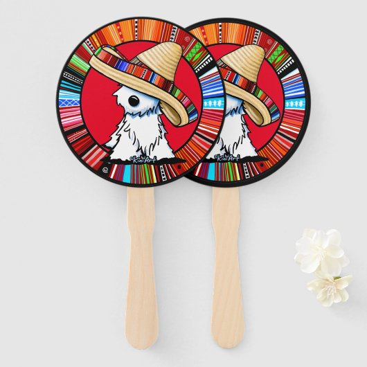 KiniArt Fiesta Westie Handwaaier (Voorkant en achterkant)