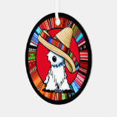 KiniArt Fiesta Westie Metalen Ornament (Voorkant links)