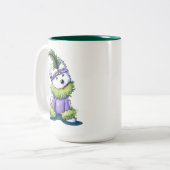 KiniArt Flapper Westie Tweekleurige Koffiemok (Voorkant links)