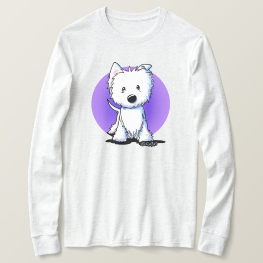 KiniArt Floppy Ear Westie T-shirt (Design voorkant)