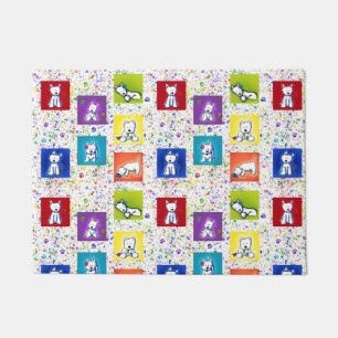 KiniArt Flowerbox Westies Deurmat