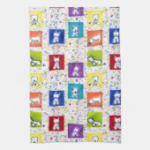 KiniArt Flowerbox Westies Theedoek (Verticaal)