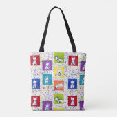 KiniArt Flowerbox Westies Tote Bag (Achterkant)