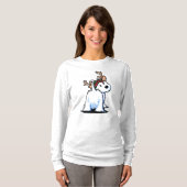 KiniArt Fluffybutt Westie Rendier T-Shirt (Voorkant volledig)