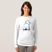 KiniArt Fluffyt Westie T-shirt (Voorkant volledig)