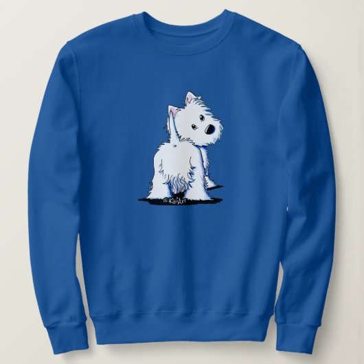 KiniArt Fluffyt Westie Trui (Design voorkant)
