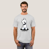 KiniArt Formal Draag Westie T-Shirt (Voorkant volledig)