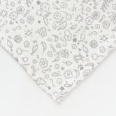 KiniArt French Bulldog Fleece Blanket Deken (Hoek)