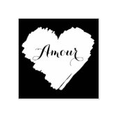 KiniArt French Heart Rubberstempel (Afrduk)