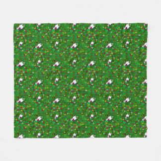 KiniArt Garden Westies Fleece Deken