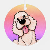 KiniArt glimlachend DOODLE Metalen Ornament (Achterkant)