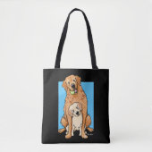 KiniArt Golden Retrievers Tote Bag (Voorkant)
