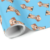 KiniArt Goldendole Cadeaupapier (Rol Hoek)