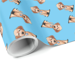 KiniArt Goldendole Cadeaupapier