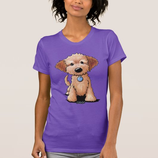 KiniArt Goldendole Puppy T-shirt (Voorkant)