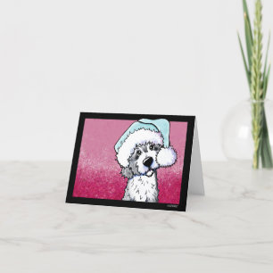 KiniArt Goldendoodle-kerstKaart Bedankkaart