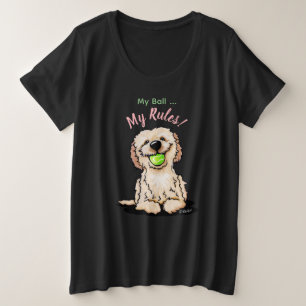 KiniArt Goldendoodle MIJN BAL T-Shirt