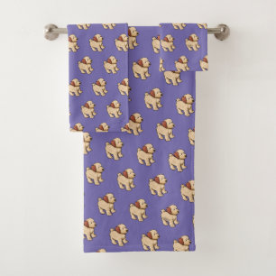 KiniArt Goldendoodle Puppy Bad Handdoek