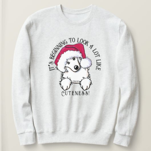 KiniArt Great Pyrenees-kerstshirt Trui (Design voorkant)