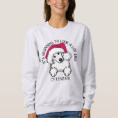 KiniArt Great Pyrenees-kerstshirt Trui (Voorkant)