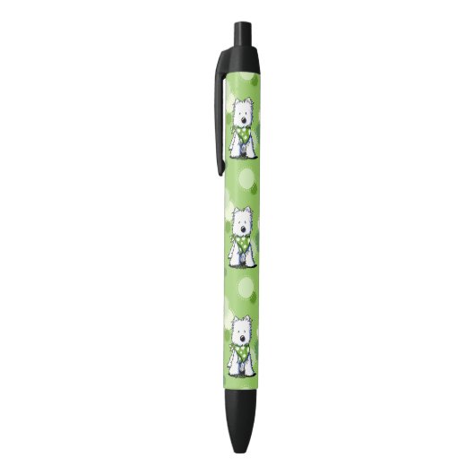 KiniArt Green Dot Westies Zwarte Inkt Pen (Top (Verticaal))