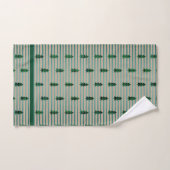 KiniArt Green Pset Trees Bad Handdoek (Handdoek)