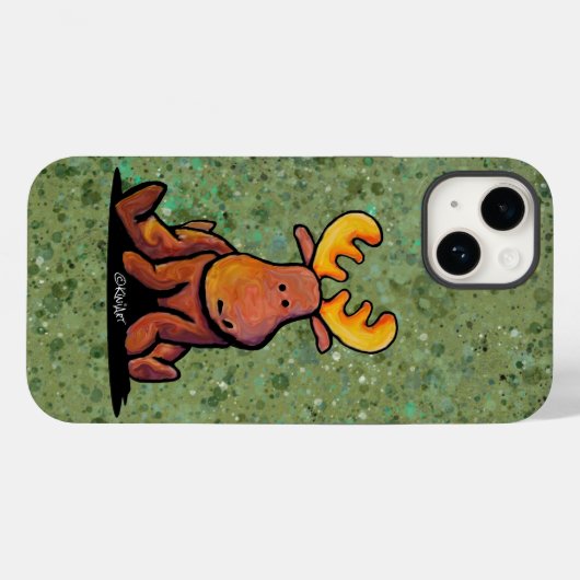 KiniArt Groovy Moose Case-Mate iPhone Case (Achterkant (horizontaal))
