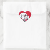 KiniArt Gully & Gidget Red Heart Stickers (Tas)