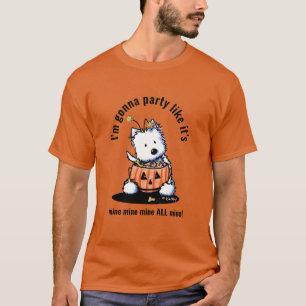 KiniArt Halloween Westie T-shirt
