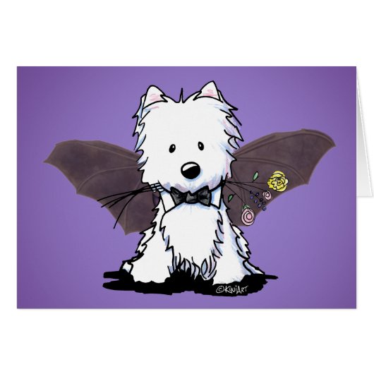 KiniArt Halloween Westie Terrier (Voorkant Horizontaal)