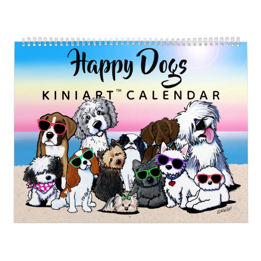 KiniArt Happy Dogs-agenda Kalender (Hoes)
