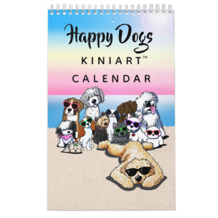 KiniArt Happy Dogs Kleine Kalender