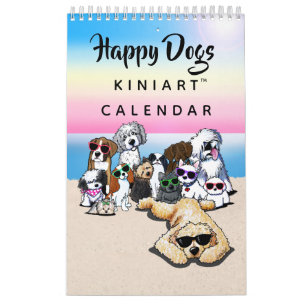 KiniArt Happy Dogs Small Calendar Kalender